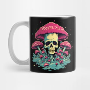 Psychedelics Good Stuff Mushroom Skull Mug